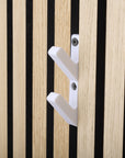 Ganci 3D (2 pezzi) Palissar® - Bianco