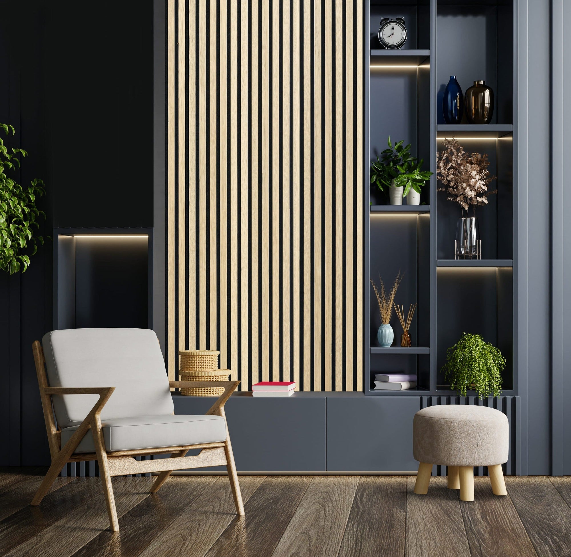 Akustikpaneele Palissar ® Basic | 244x52 cm - Ash