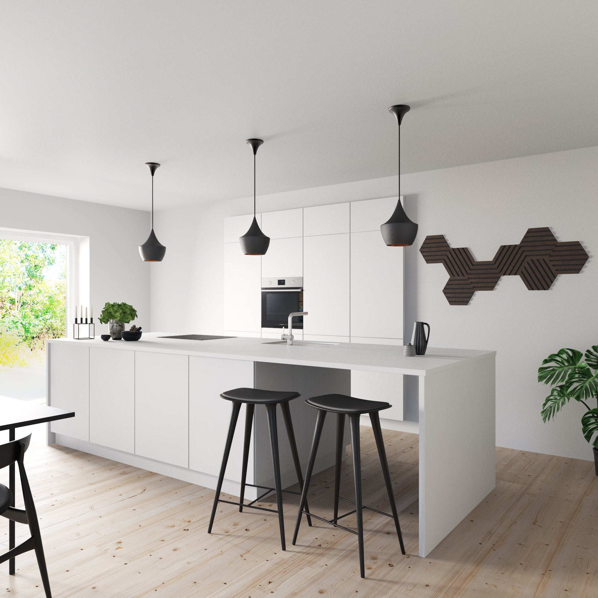 Hexagon Palissar® Art | 30x26 cm - Rovere affumicato