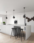 Hexagon Palissar® Art | 30x26 cm - Rovere affumicato