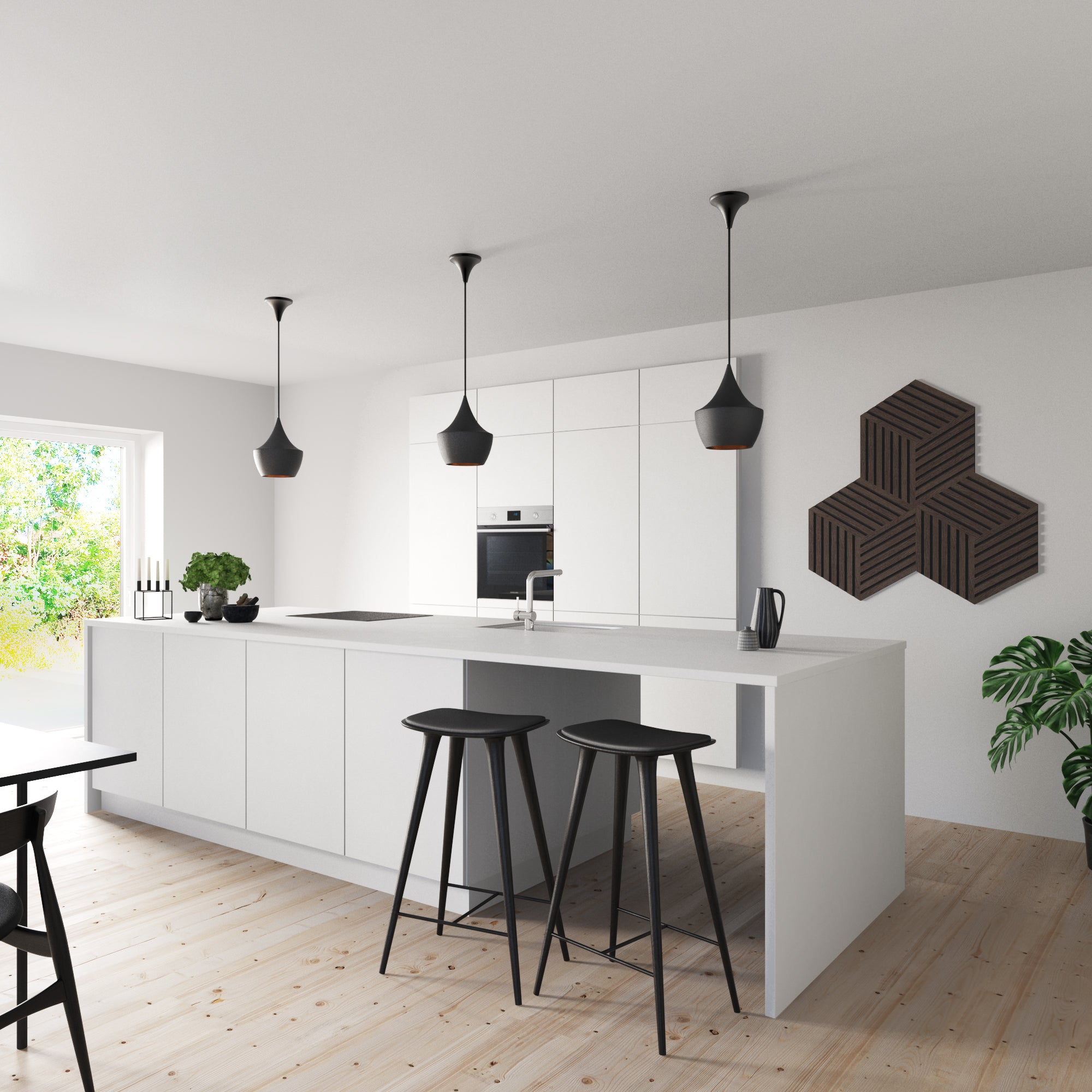 Rhombus Palissar® Art | 46x26 cm - Rovere affumicato