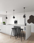 Rhombus Palissar® Art | 46x26 cm - Rovere affumicato