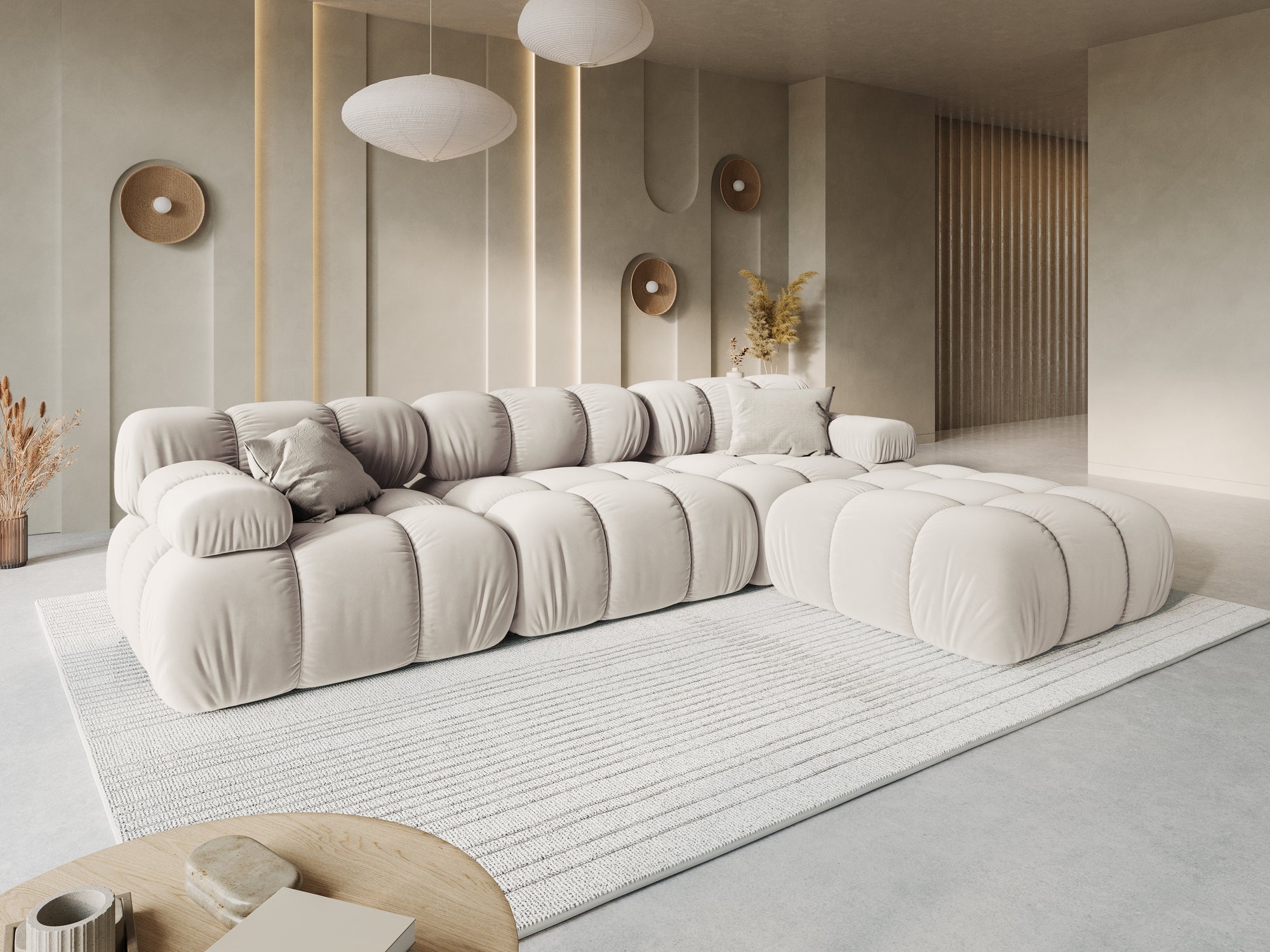 Divano Bellis 3 posti - beige chiaro
