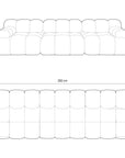 Bellis 3 - Sitzer Sofa - hellbeige - Palissar