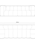 Lupine 3 - Sitzer Sofa - beige - Palissar