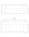Lupine 2 - Sitzer Sofa - beige - Palissar