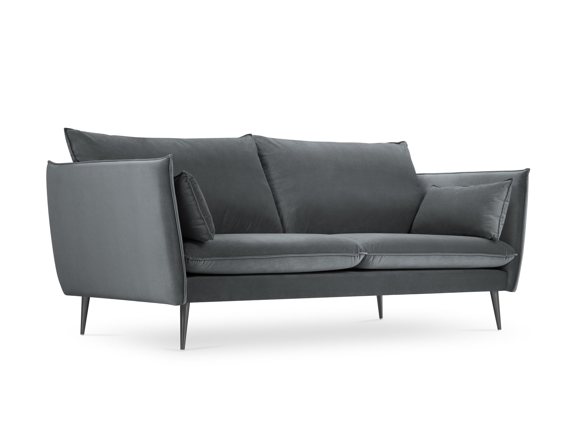 Divano a 3 posti Agate - grigio scuro