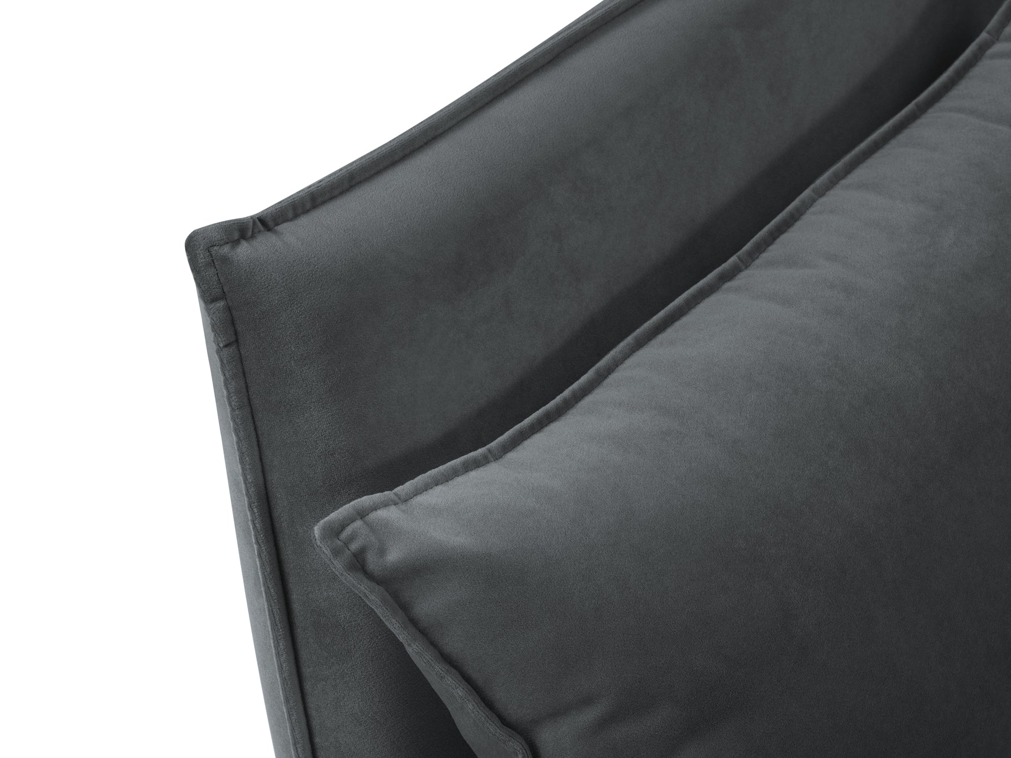 Divano a 3 posti Agate - grigio scuro