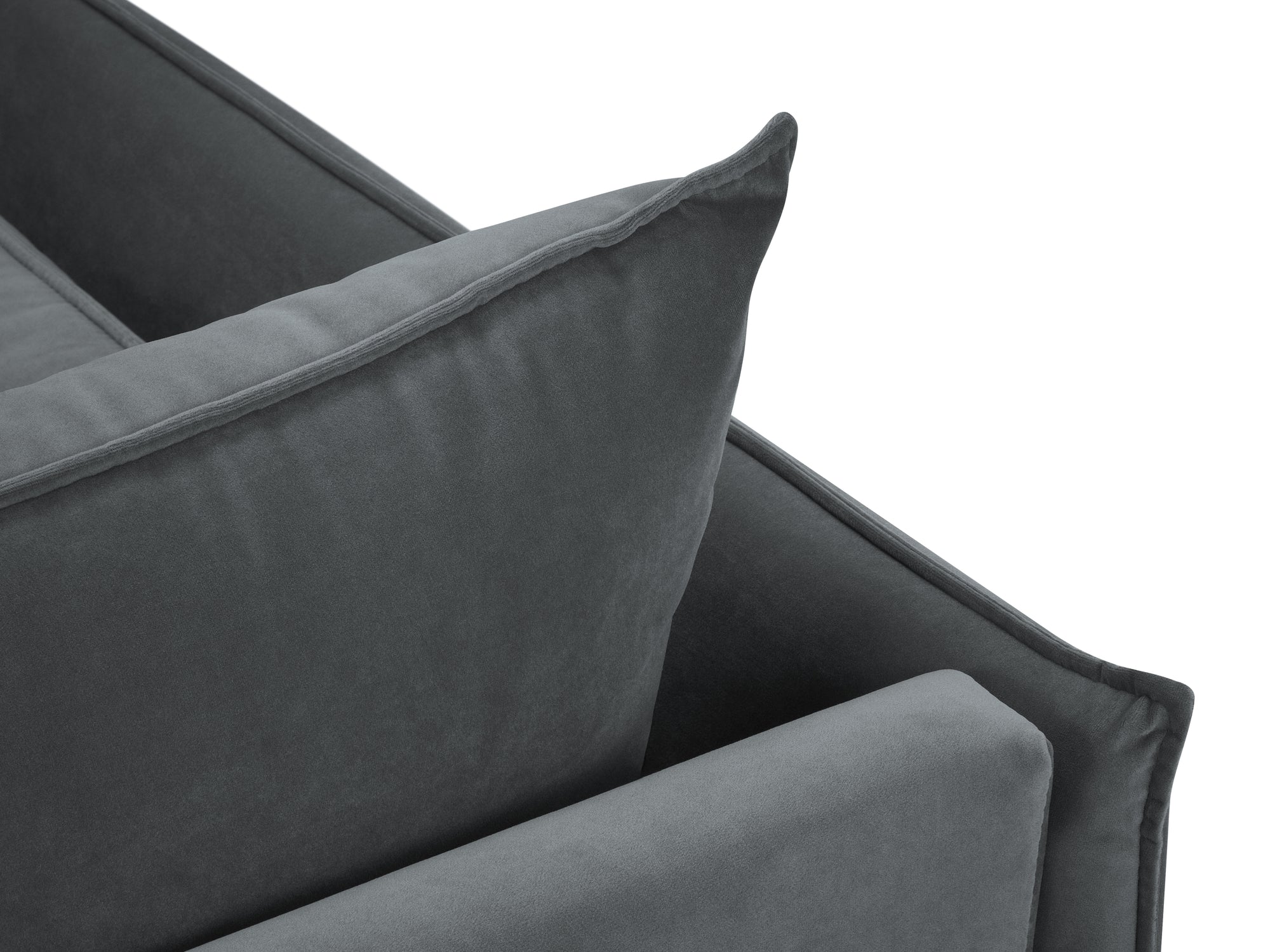 Divano a 3 posti Agate - grigio scuro