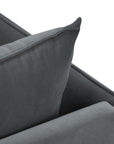 Divano a 3 posti Agate - grigio scuro