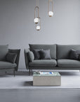 Divano a 3 posti Agate - grigio scuro