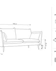 Agate 3 - Seater Sofa - dunkelgrau - Palissar