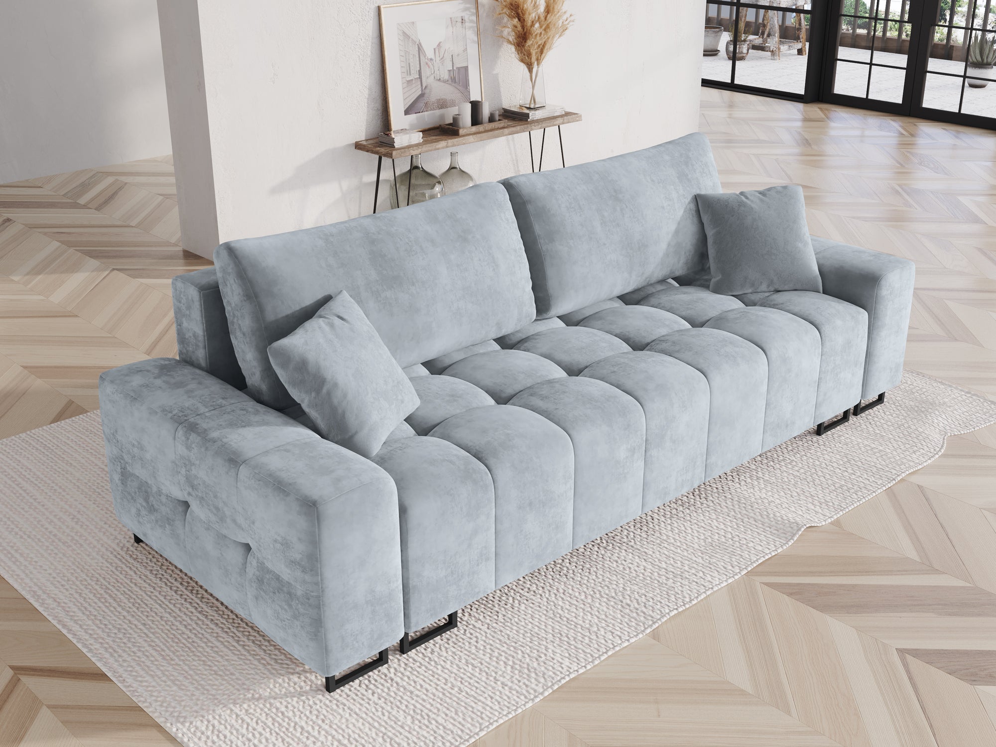 Divano Byron 3 posti - azzurro