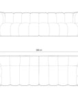Lupine 4 - Sitzer Sofa - beige - Palissar