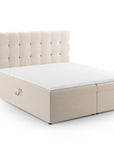 Lits à sommier tapissier Mamaia - beige