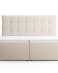 Lits à sommier tapissier Mamaia - beige