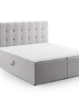 Boxspringbetten Mamaia - hellgrau - Palissar