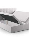 Boxspringbetten Mamaia - hellgrau - Palissar
