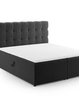 Boxspringbetten Mamaia - dunkelgrau - Palissar