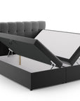 Boxspringbetten Mamaia - dunkelgrau - Palissar