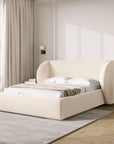 Cadre de lit Miley - beige clair