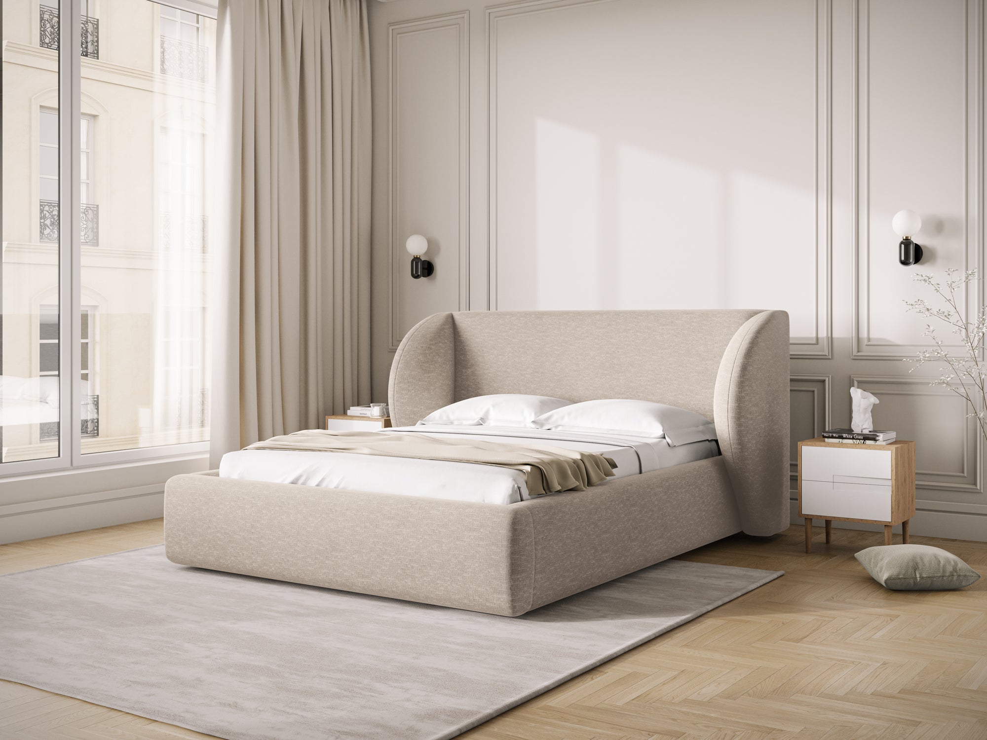 Struttura letto Miley - beige