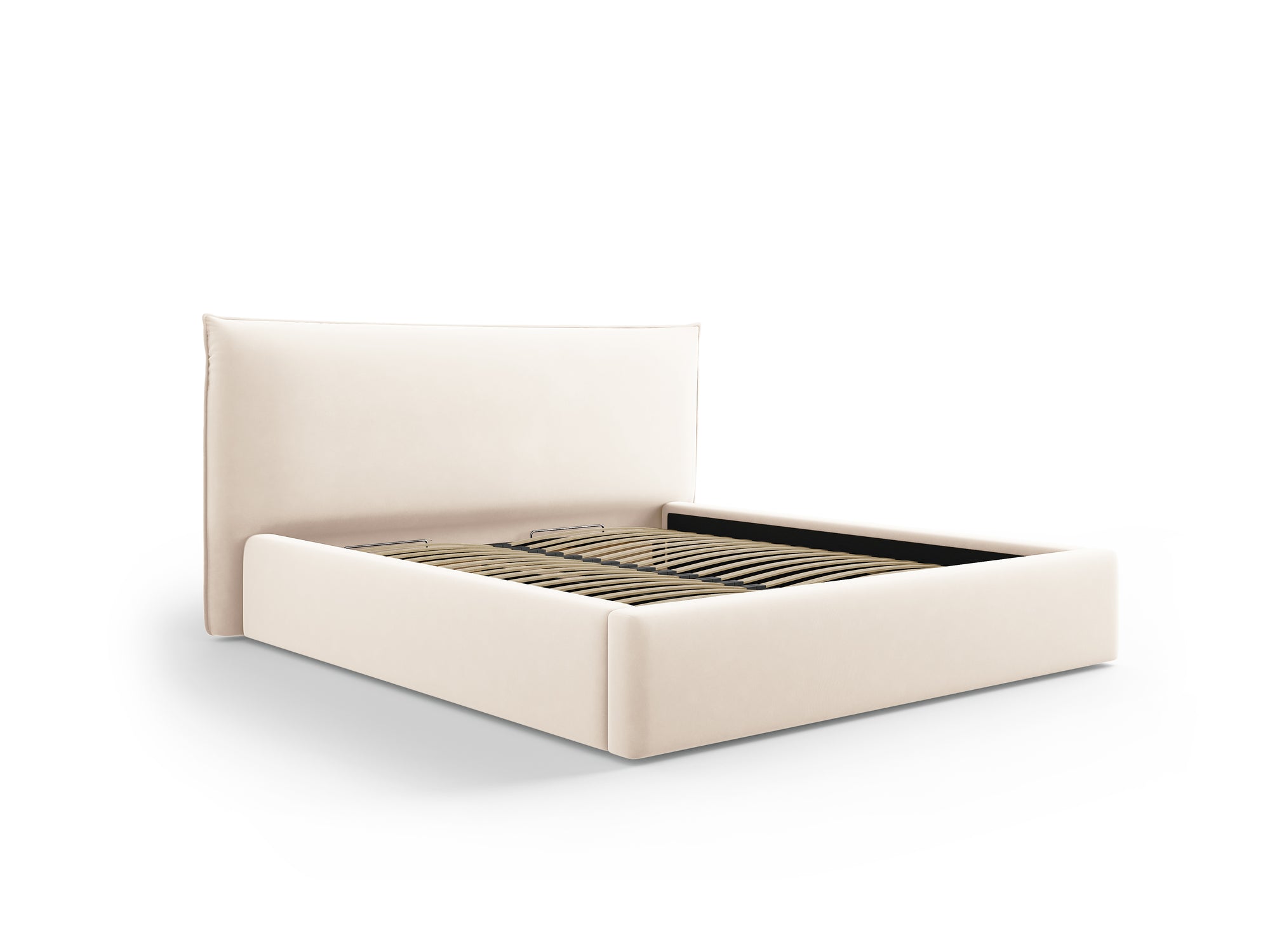 Cadre de lit en agate - beige clair