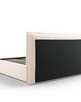 Cadre de lit en agate - beige clair