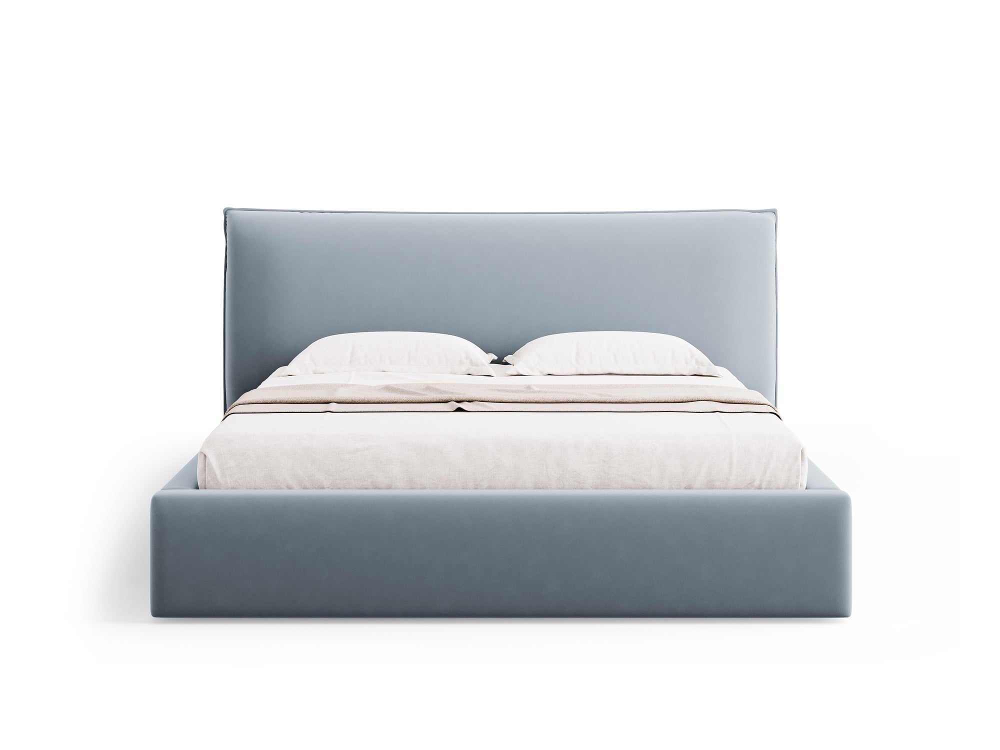 Cadre de lit en agate - bleu clair
