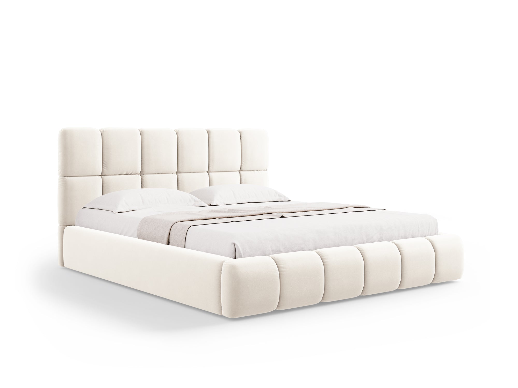 Cadre de lit Bellis - beige clair
