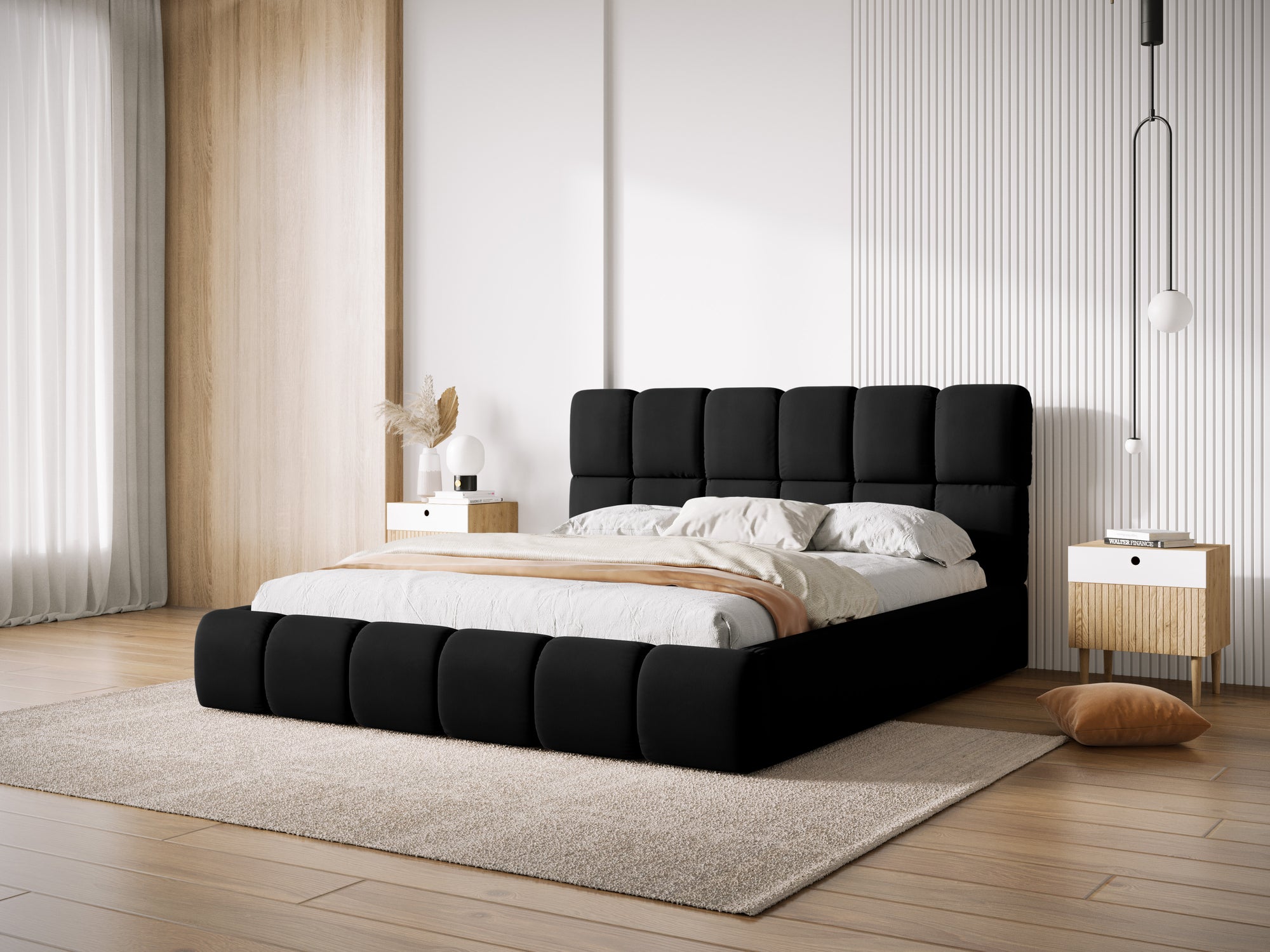 Struttura letto Bellis - nero