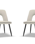 Ensemble de deux chaises Tim - beige/anthracite