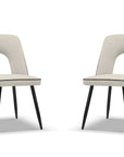 Set aus zwei Tim Stühle - beige/anthrazit - Palissar
