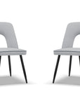 Ensemble de deux chaises Tim - gris clair/gris bleu