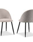 Ensemble de deux chaises Rayan - beige