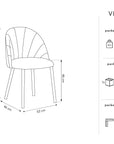Chaises Ventura - gris clair