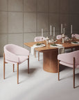 Chaises Dua - rose poudré