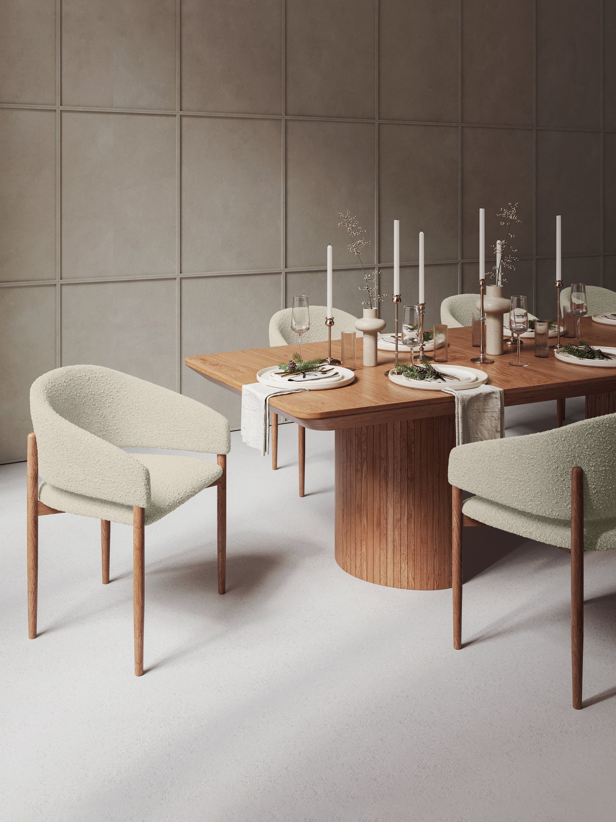 Chaises Dua - gris clair