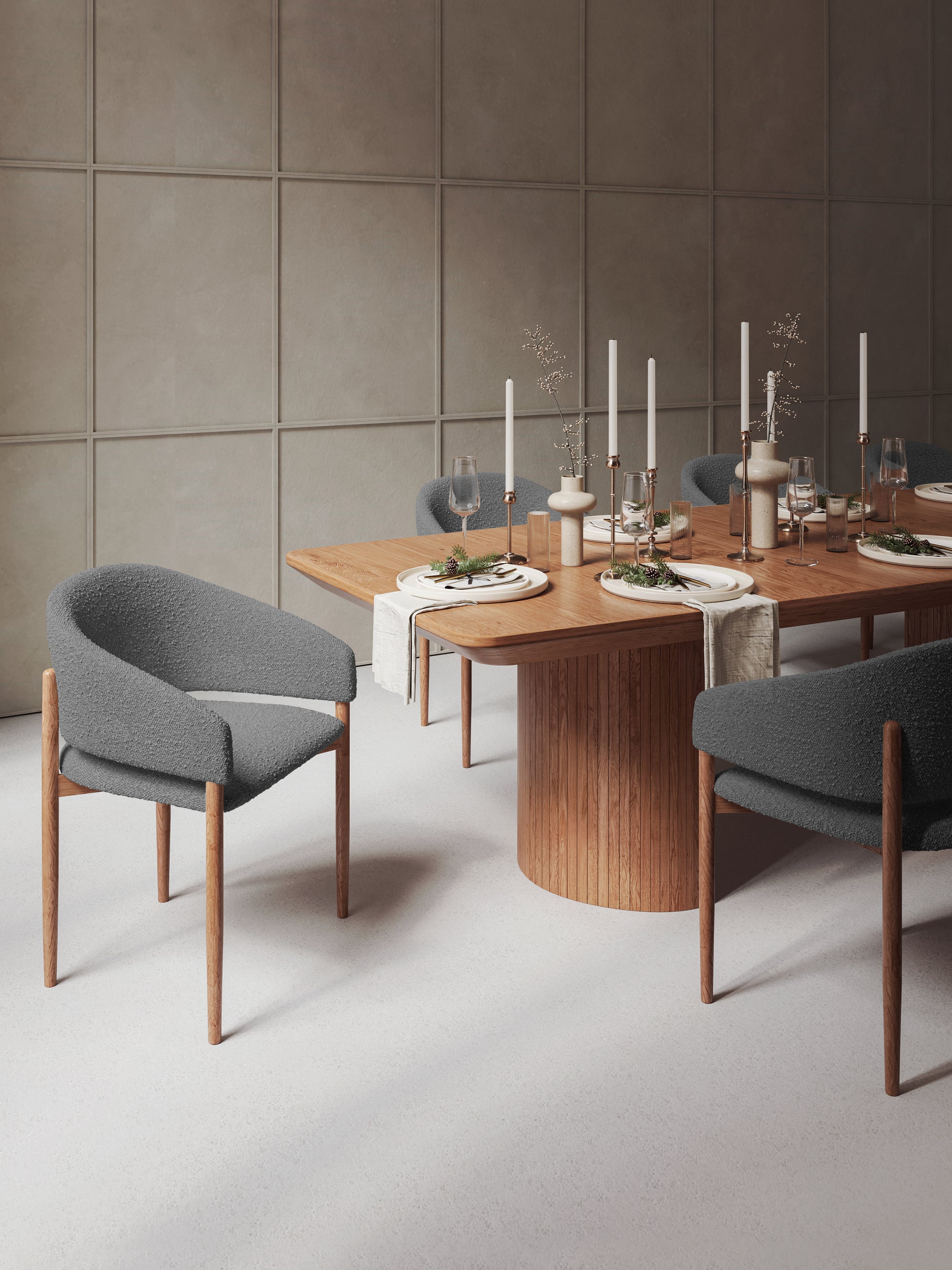 Chaises Dua - gris foncé