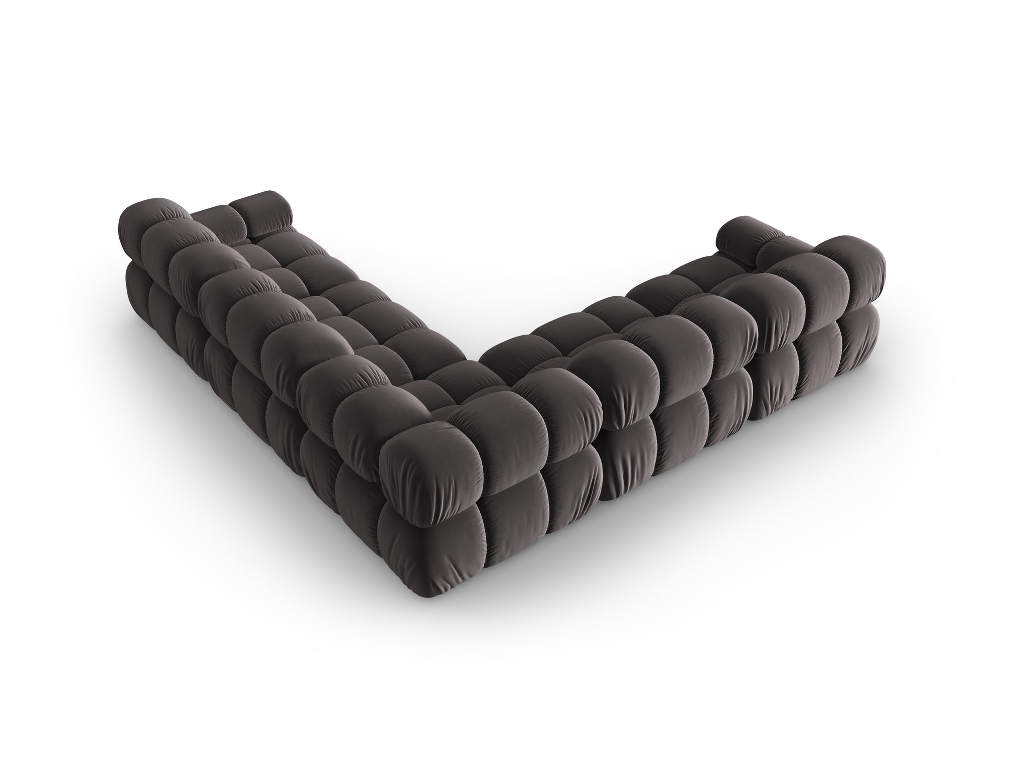 Canapé d'angle Bellis - gris foncé | 4 places et plus