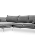 Agate L - Sofa linke - hellgrau | 4+ Sitzer Sofa - Palissar
