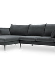 Agate L - Sofa linke - dunkelgrau | 4+ Sitzer Sofa - Palissar