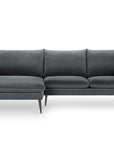 Agate L - Sofa linke - dunkelgrau | 4+ Sitzer Sofa - Palissar