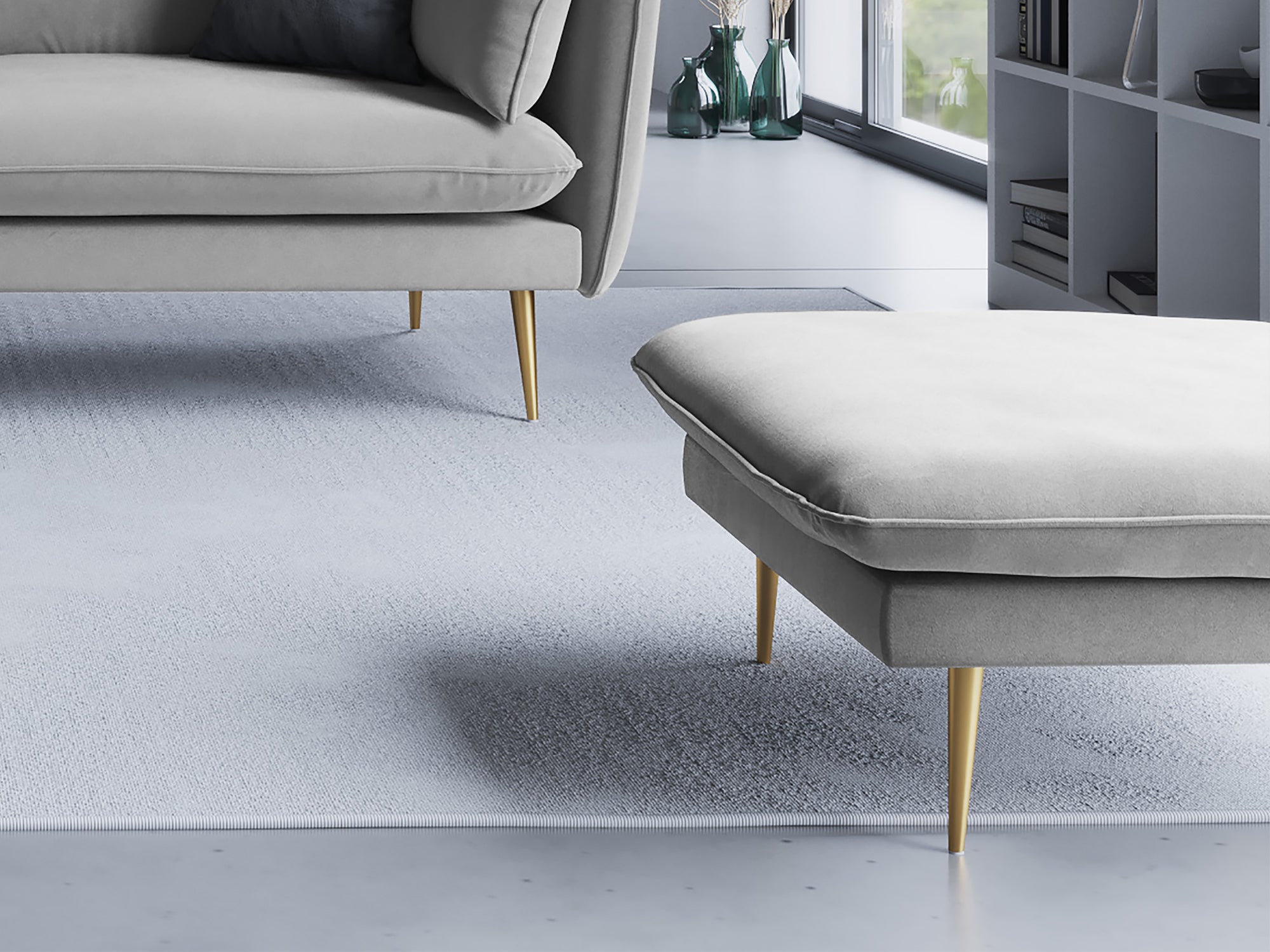 Pouf Agata - grigio chiaro