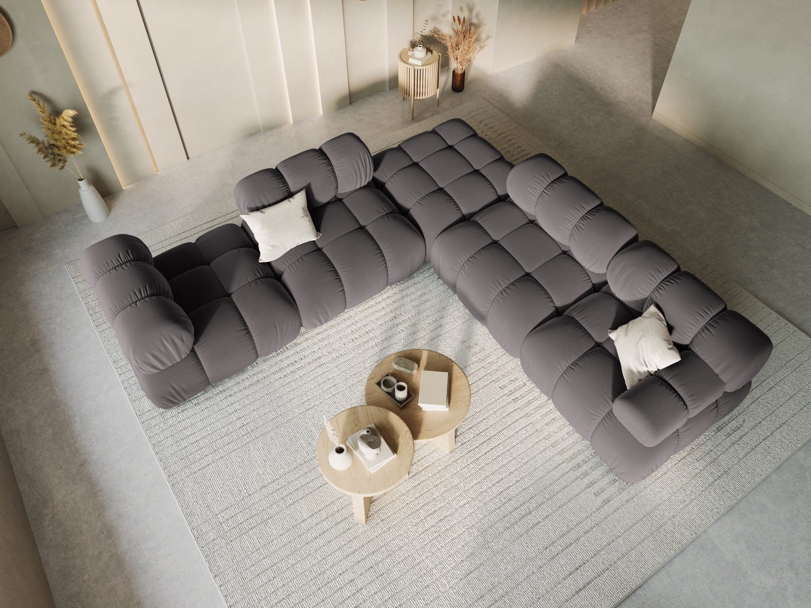 Pouf Bellis - gris foncé