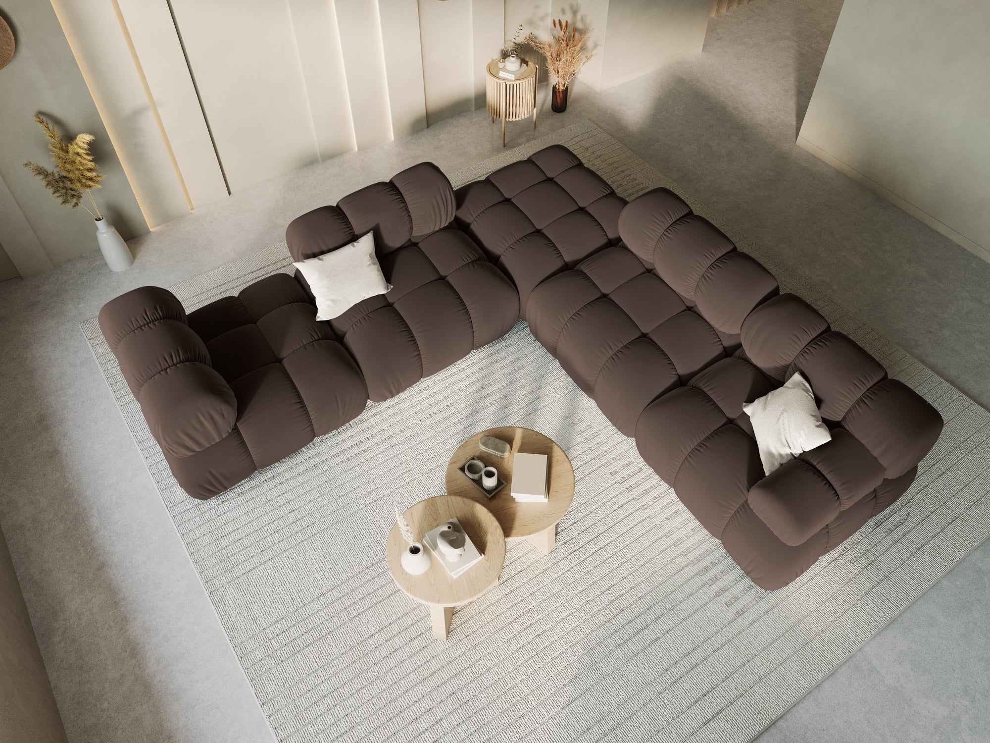 Pouf Bellis - marron