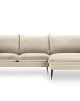 Divano a L Agate destro - beige chiaro | Divano 4+ posti