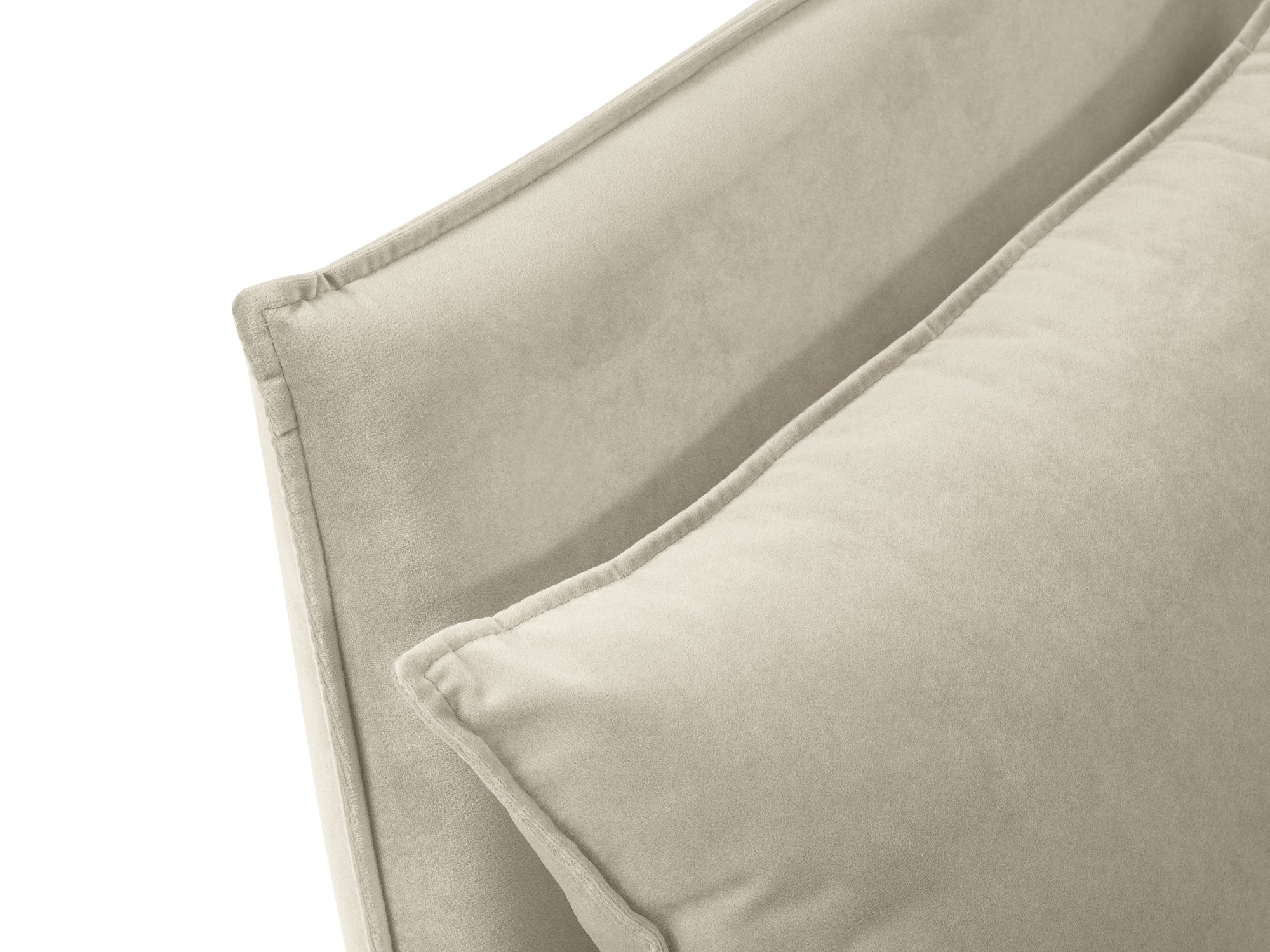 Divano a L Agate destro - beige chiaro | Divano 4+ posti