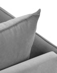 Canapé en L Agate droit - gris clair | Canapé 4 places et plus