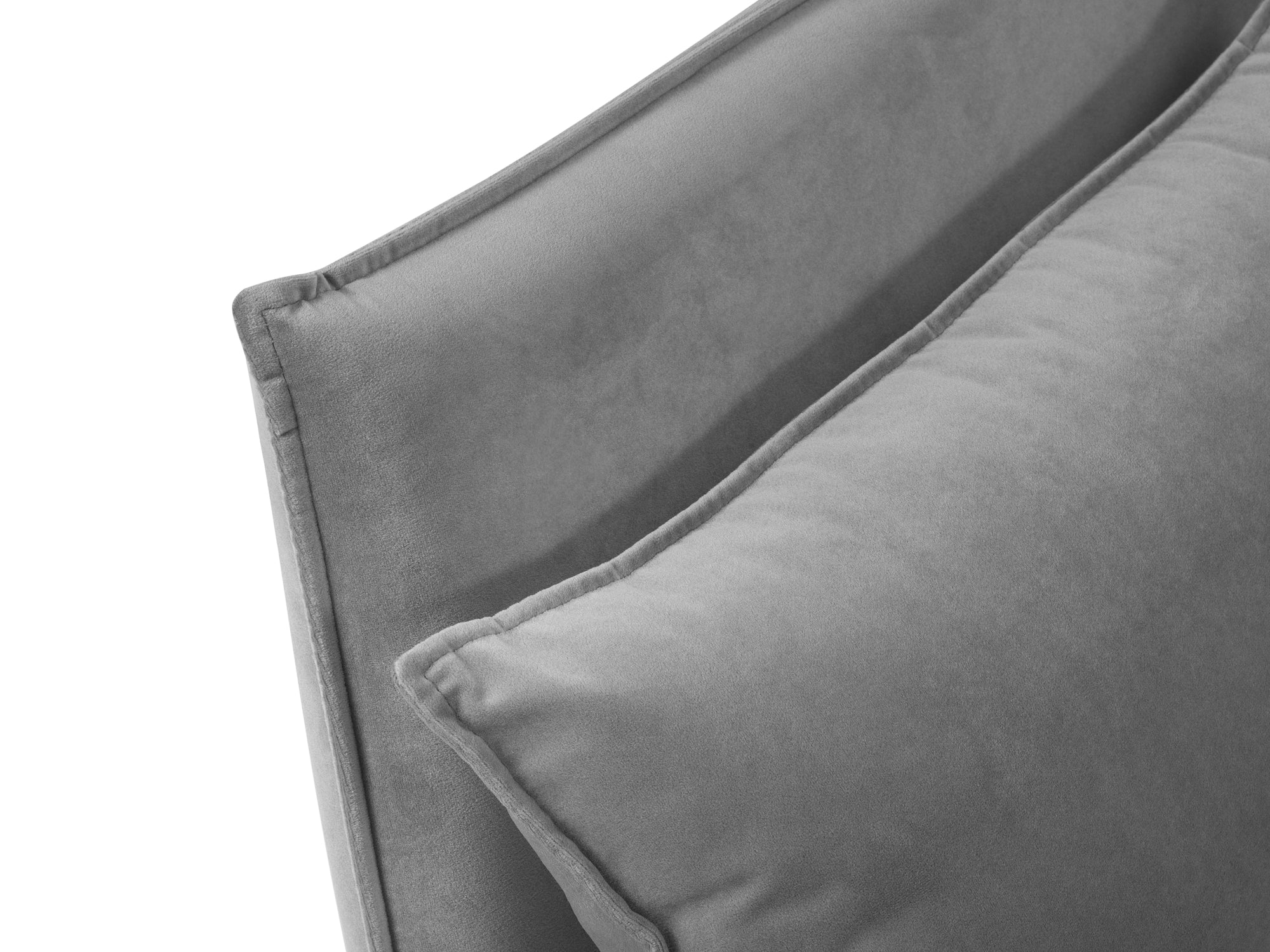Canapé en L Agate droit - gris clair | Canapé 4 places et plus